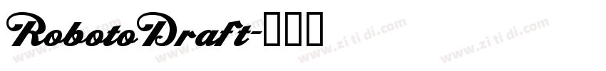 RobotoDraft字体转换