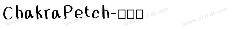ChakraPetch字体转换