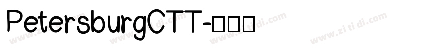 PetersburgCTT字体转换