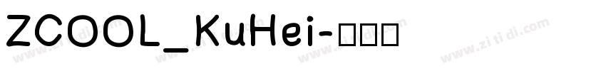 ZCOOL_KuHei字体转换