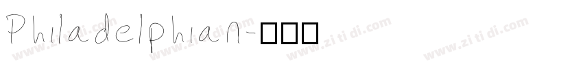 Philadelphian字体转换