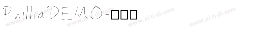 PhilliaDEMO字体转换