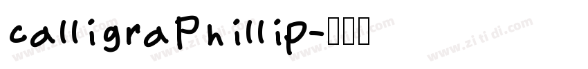 calligraPhillip字体转换 calligraPhillip字体转换