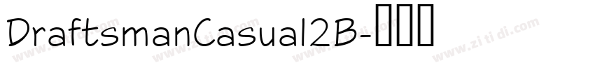 DraftsmanCasual2B字体转换