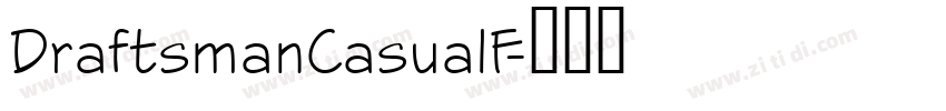 DraftsmanCasualF字体转换