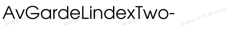 AvGardeLindexTwo字体转换