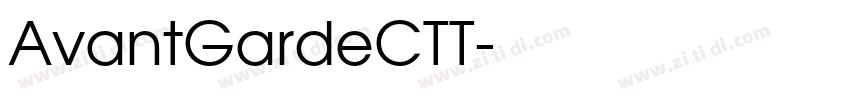 AvantGardeCTT字体转换