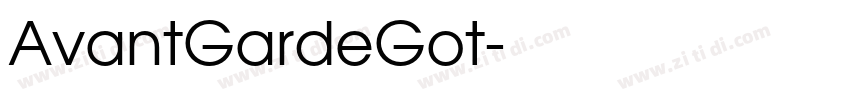 AvantGardeGot字体转换