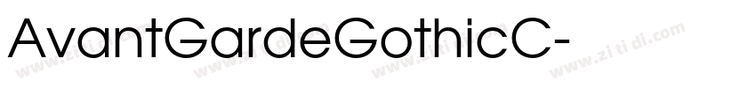 AvantGardeGothicC字体转换