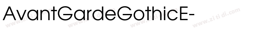 AvantGardeGothicE字体转换