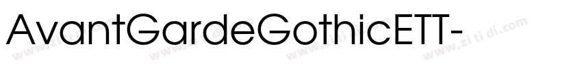 AvantGardeGothicETT字体转换