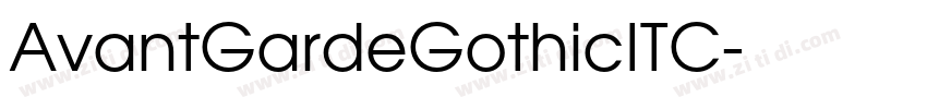 AvantGardeGothicITC字体转换