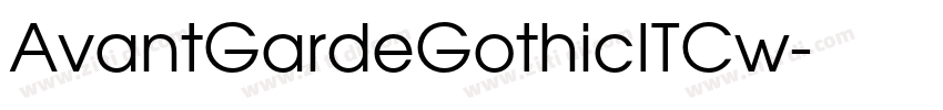 AvantGardeGothicITCw字体转换
