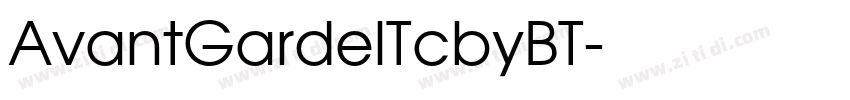 AvantGardelTcbyBT字体转换