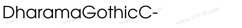 DharamaGothicC字体转换