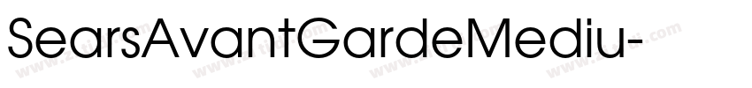 SearsAvantGardeMediu字体转换