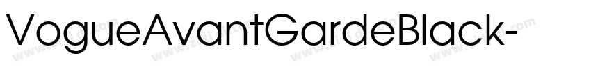 VogueAvantGardeBlack字体转换