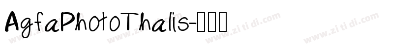 AgfaPhotoThalis字体转换