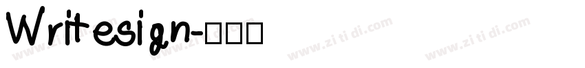 Writesign字体转换