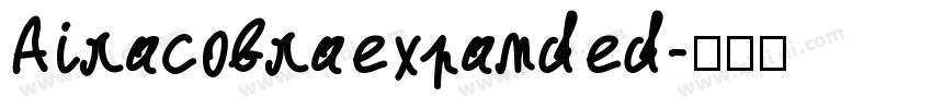 Airacobraexpanded字体转换
