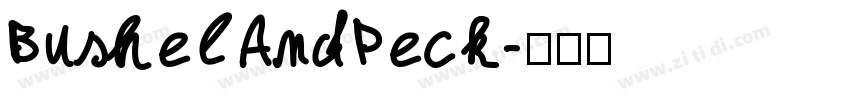 BushelAndPeck字体转换
