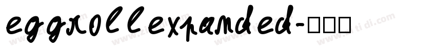 eggrollexpanded字体转换