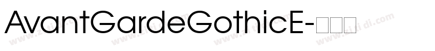 AvantGardeGothicE字体转换