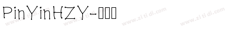 PinYinHZY字体转换