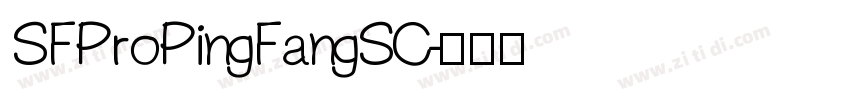 SFProPingFangSC字体转换