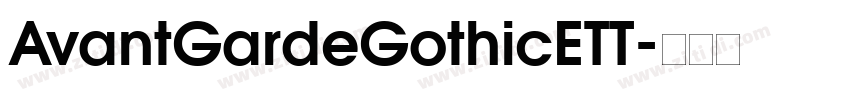 AvantGardeGothicETT字体转换