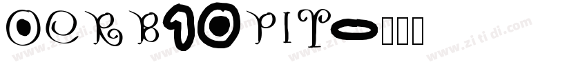 OCRB10PIT字体转换