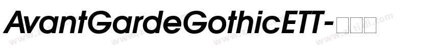 AvantGardeGothicETT字体转换