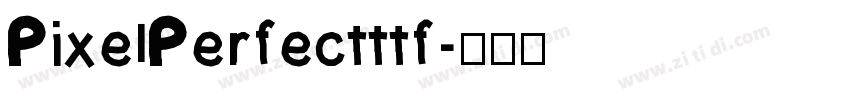 PixelPerfectttf字体转换