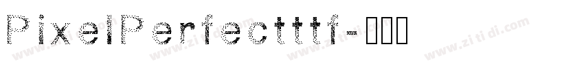 PixelPerfectttf字体转换