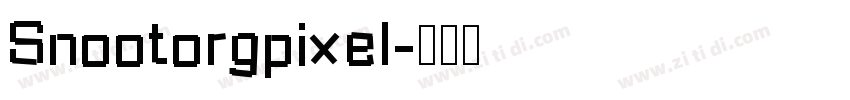 Snootorgpixel字体转换