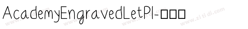 AcademyEngravedLetPl字体转换