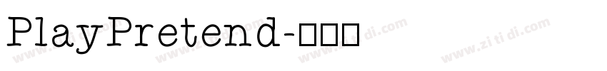 PlayPretend字体转换