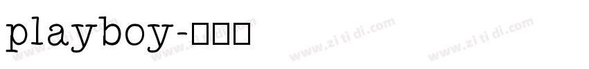 playboy字体转换