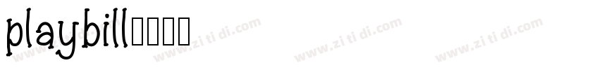 playbill字体转换