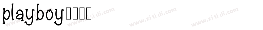 playboy字体转换