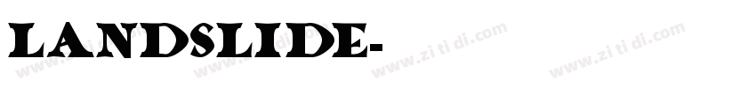 landslide字体转换
