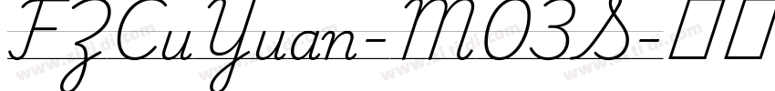 FZCuYuan-M03S字体转换