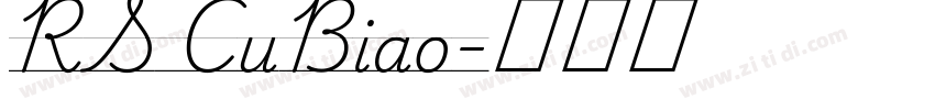 RS_CuBiao字体转换