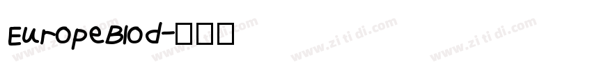 EuropeBlod字体转换