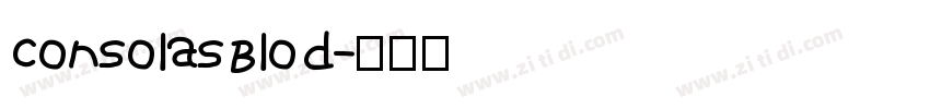 ConsolasBlod字体转换