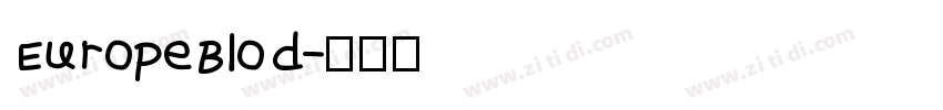 EuropeBlod字体转换