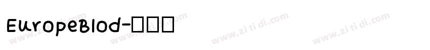 EuropeBlod字体转换