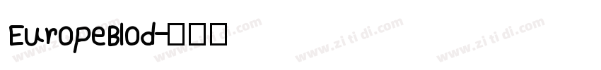 EuropeBlod字体转换
