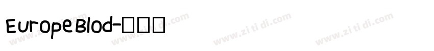 EuropeBlod字体转换
