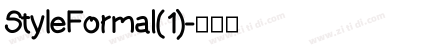 StyleFormal(1)字体转换